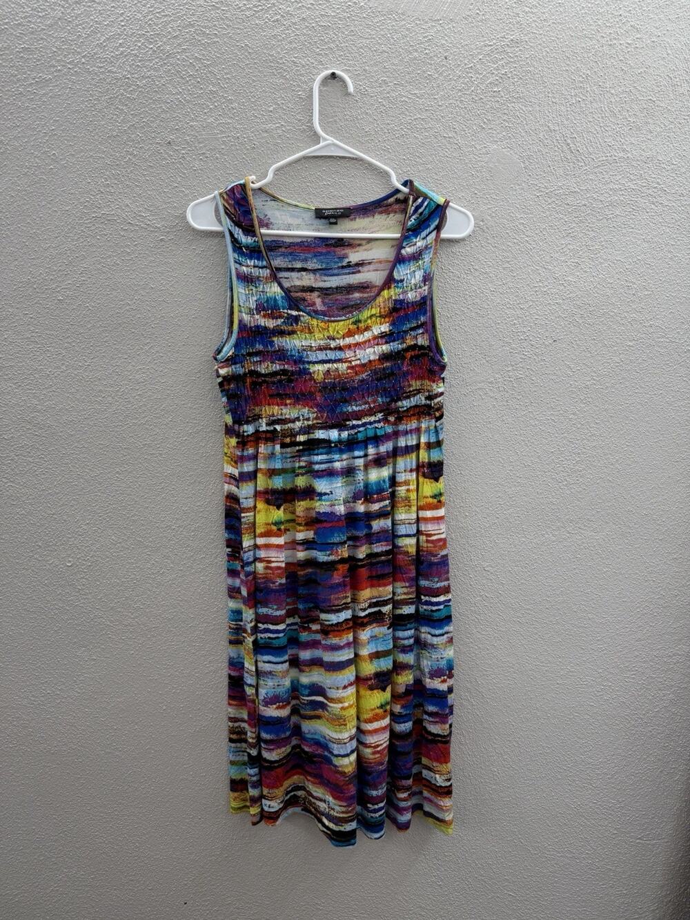 Spense Petite Womens Dress Size Petite XL Colorful Sleeveless Tank Dress